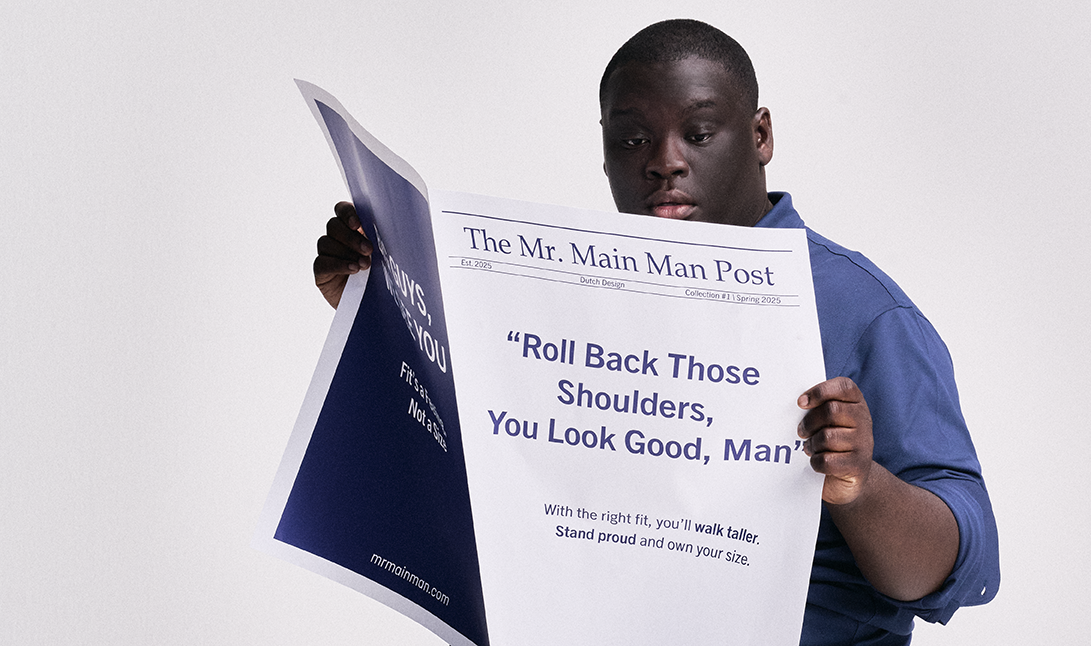 MrMainMan Model with Newspaper