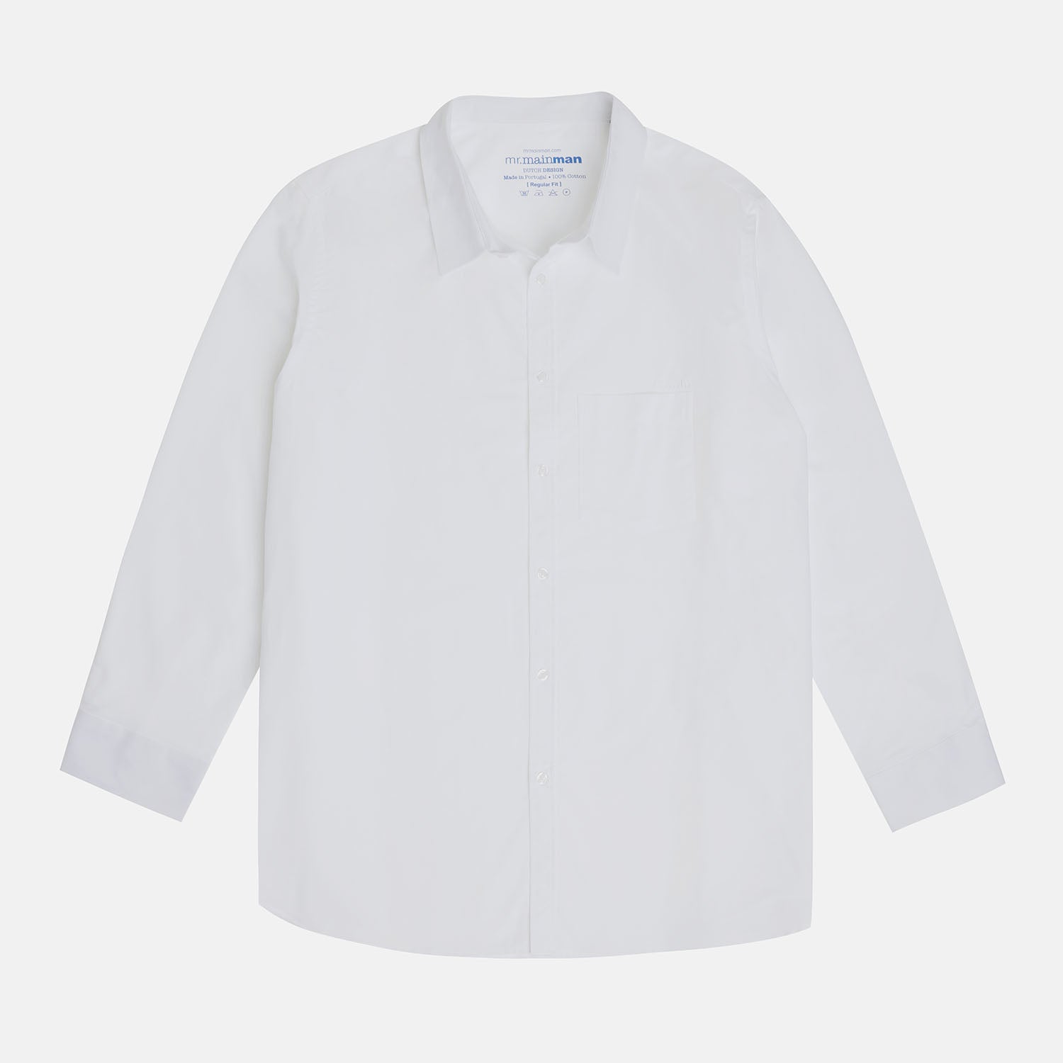 White Oxford Shirt for plus-size men, classic fit